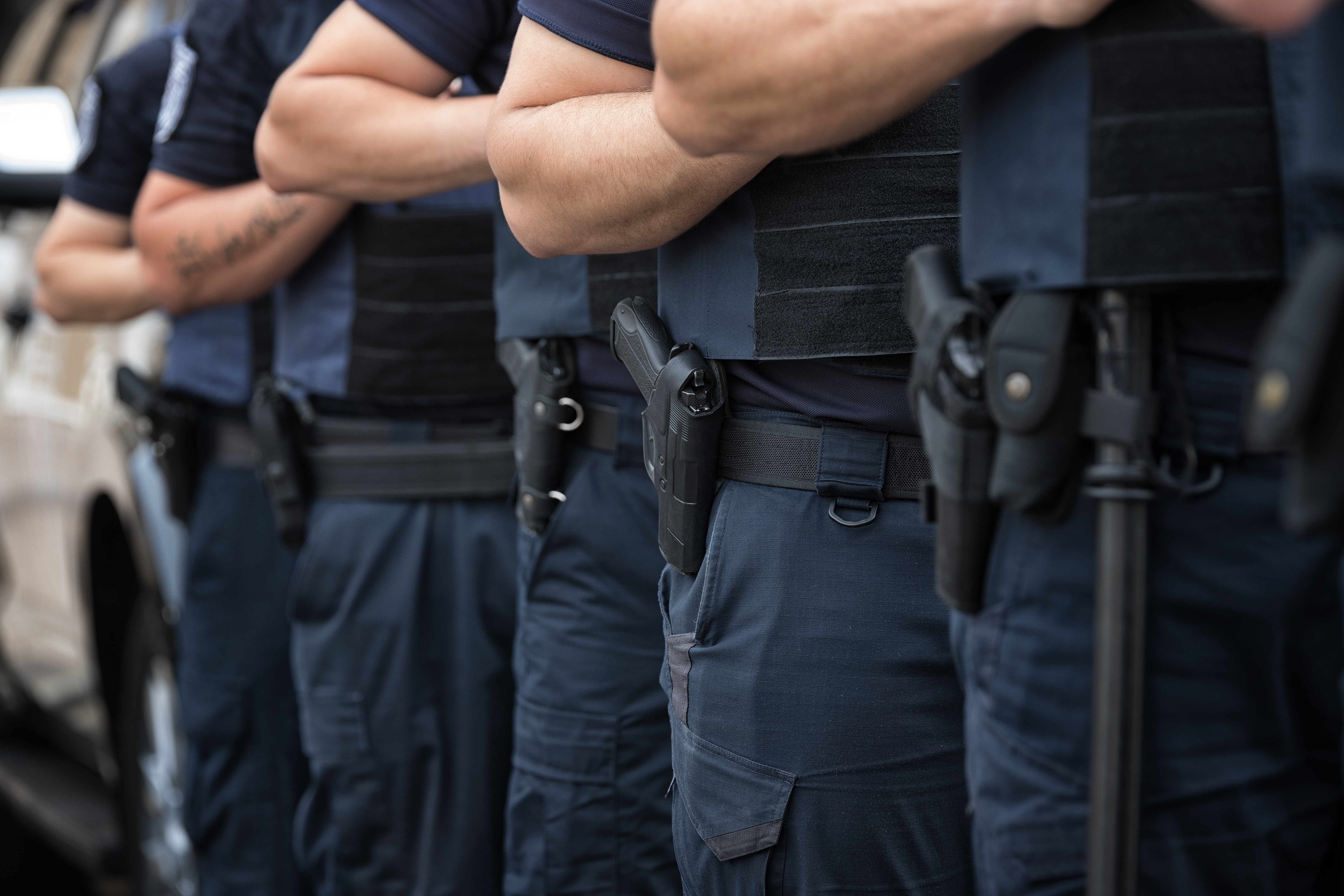 Blaulicht als Symbol für innere Sicherheit